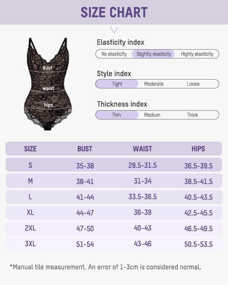 Deep V Sexy Lace Sculpting Thong Bodysuit - Komfortfit Bra
