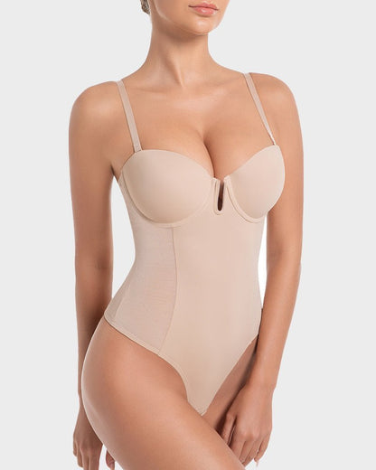 All - in - One Shaping Bodysuit Thong - Komfortfit Bra