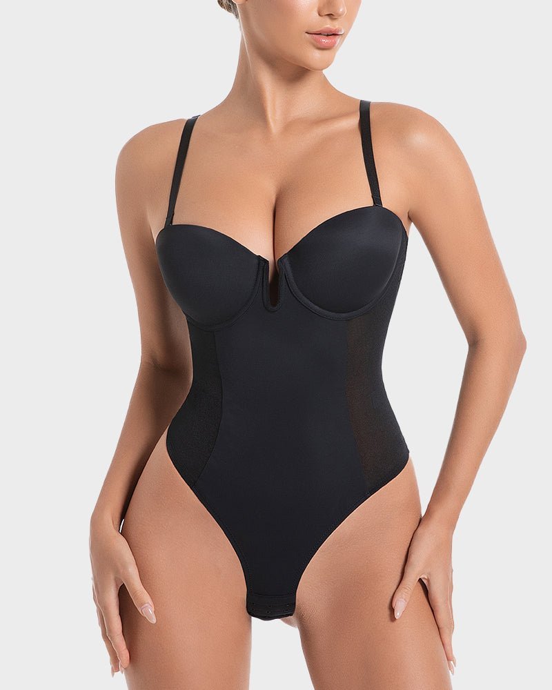 All - in - One Shaping Bodysuit Thong - Komfortfit Bra