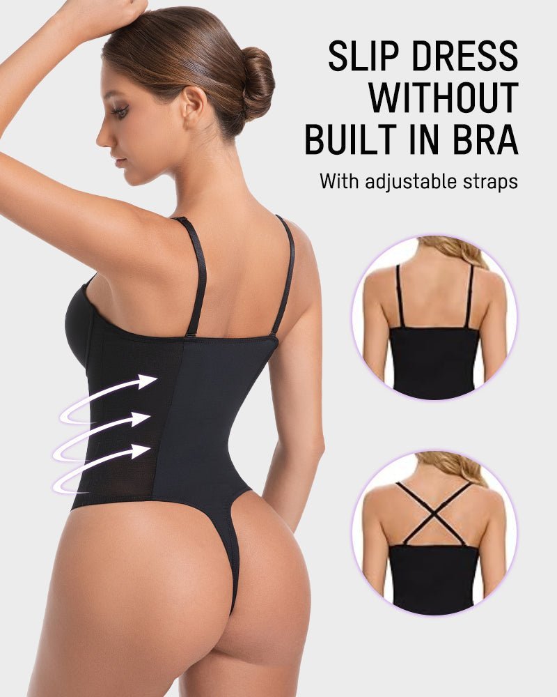 All - in - One Shaping Bodysuit Thong - Komfortfit Bra