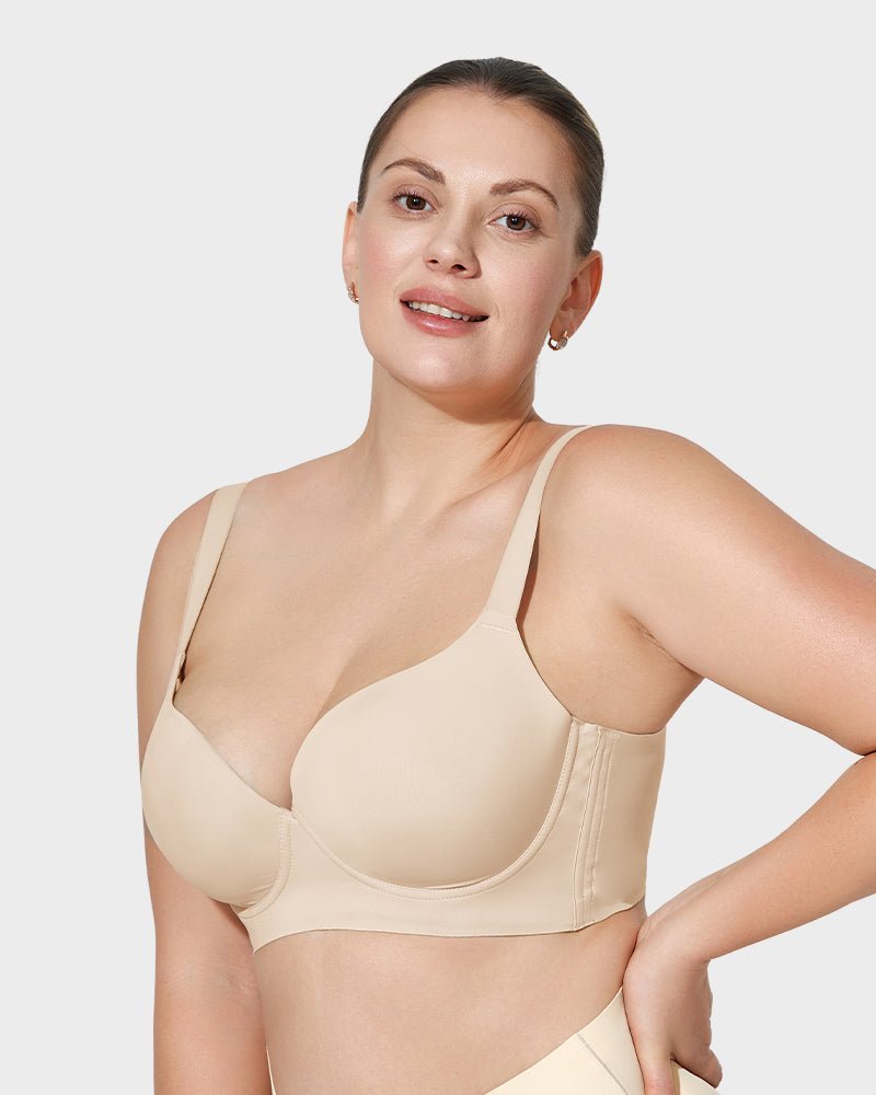 Back Smoothing Push - Up Plunge Bra - Komfortfit Bra