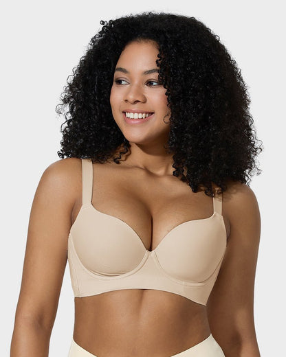 Back Smoothing Push - Up Plunge Bra - Komfortfit Bra