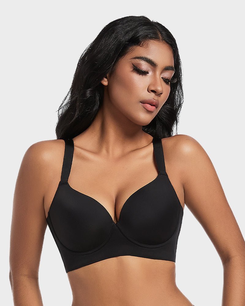 Back Smoothing Push - Up Plunge Bra - Komfortfit Bra