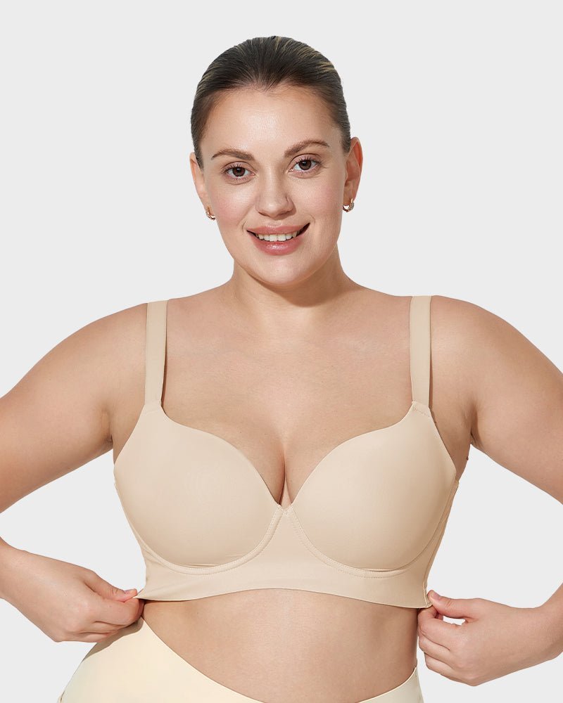 Back Smoothing Push - Up Plunge Bra - Komfortfit Bra