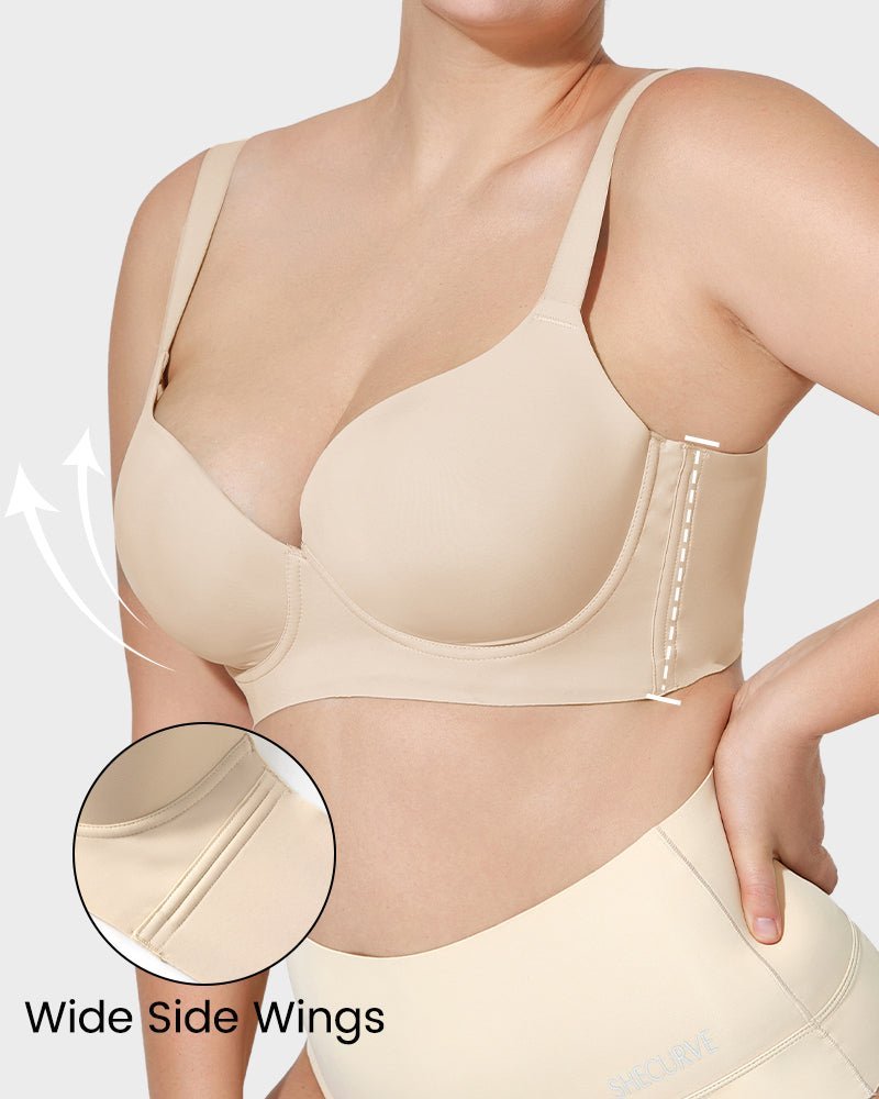 Back Smoothing Push - Up Plunge Bra - Komfortfit Bra
