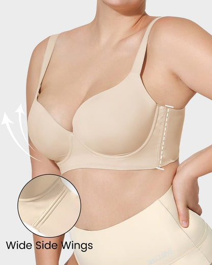 Back Smoothing Push - Up Plunge Bra - Komfortfit Bra