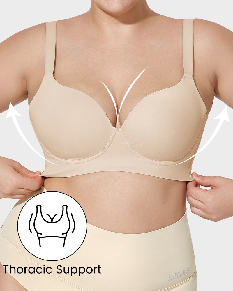 Back Smoothing Push - Up Plunge Bra - Komfortfit Bra