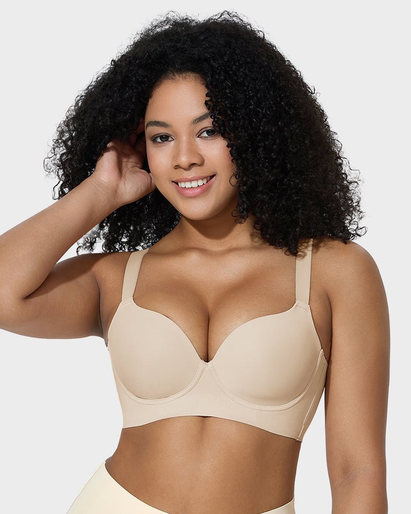 Back Smoothing Push - Up Plunge Bra - Komfortfit Bra
