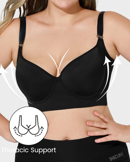 Back Smoothing Underwire Push Up Bra - Komfortfit Bra