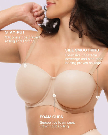 Bare Essentials™ AirSlim® Convertible Strapless Push Up Bra - Komfortfit Bra