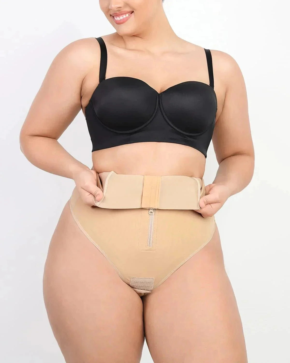 Bare Essentials™ AirSlim® High - Rise Body Sculpting Thong - Komfortfit Bra