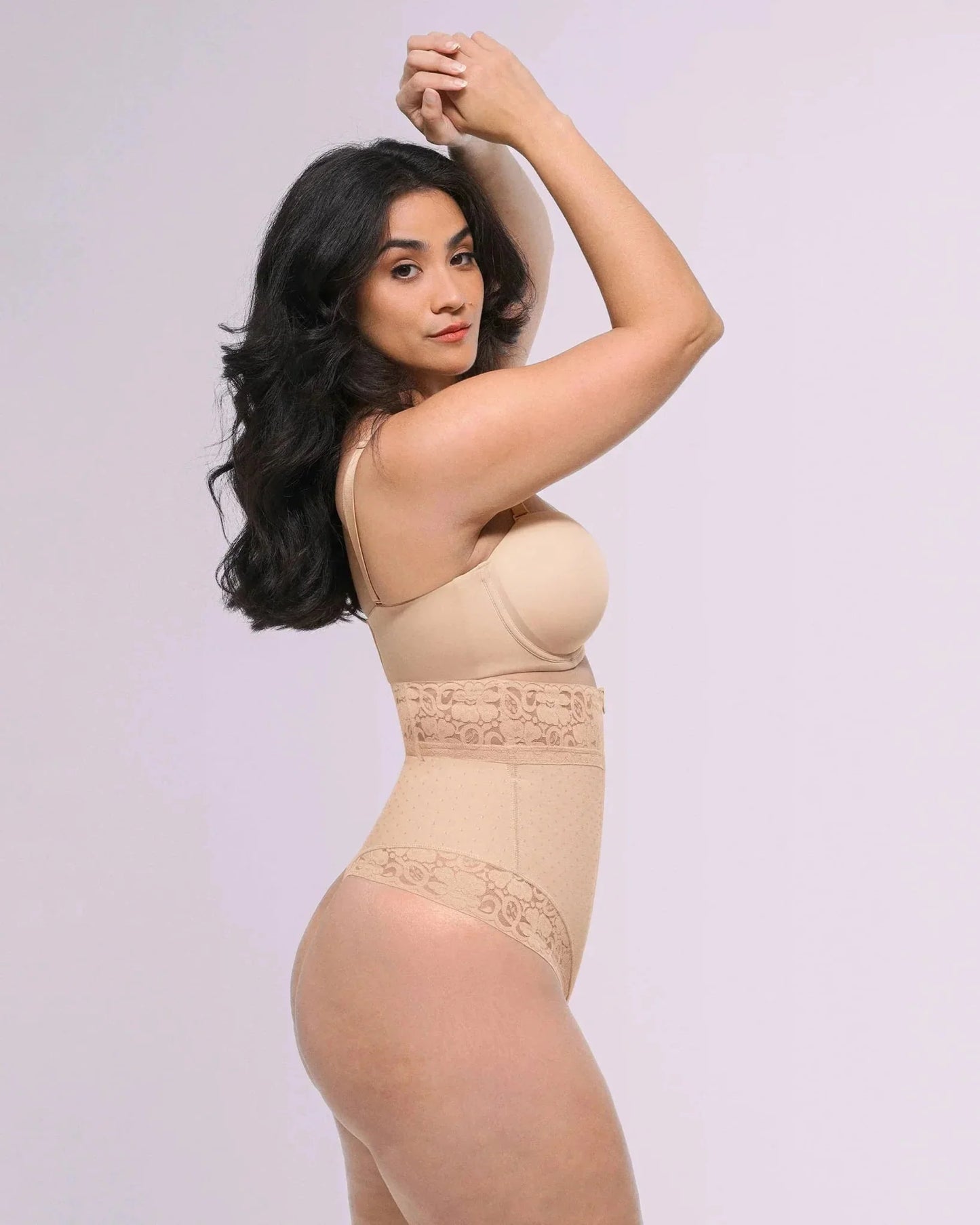 Bare Essentials™ AirSlim® High - Waisted Polka Dot Shaping Thong - Komfortfit Bra