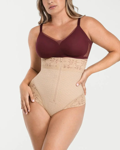 Bare Essentials™ AirSlim® High - Waisted Polka Dot Shaping Thong - Komfortfit Bra