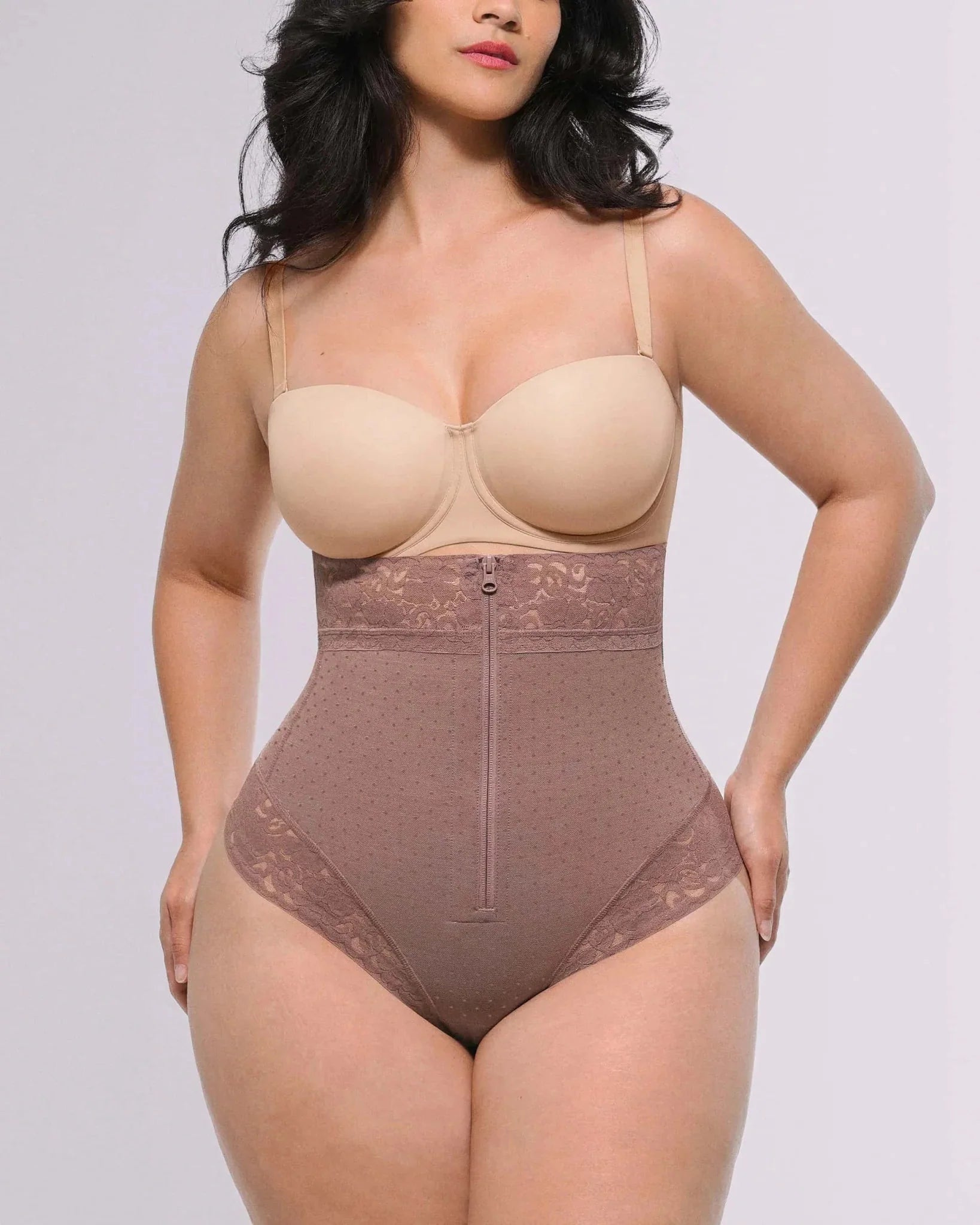 Bare Essentials™ AirSlim® High - Waisted Polka Dot Shaping Thong - Komfortfit Bra