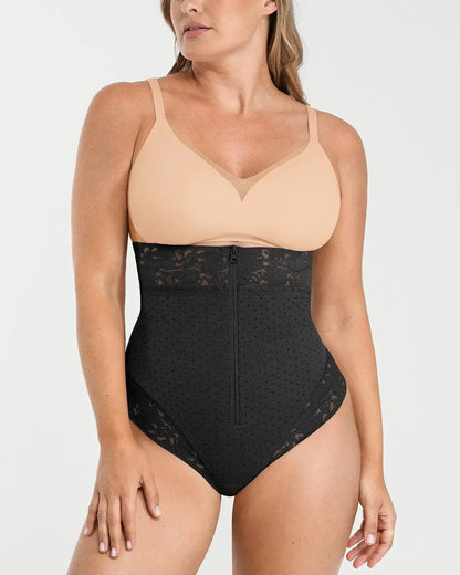 Bare Essentials™ AirSlim® High - Waisted Polka Dot Shaping Thong - Komfortfit Bra