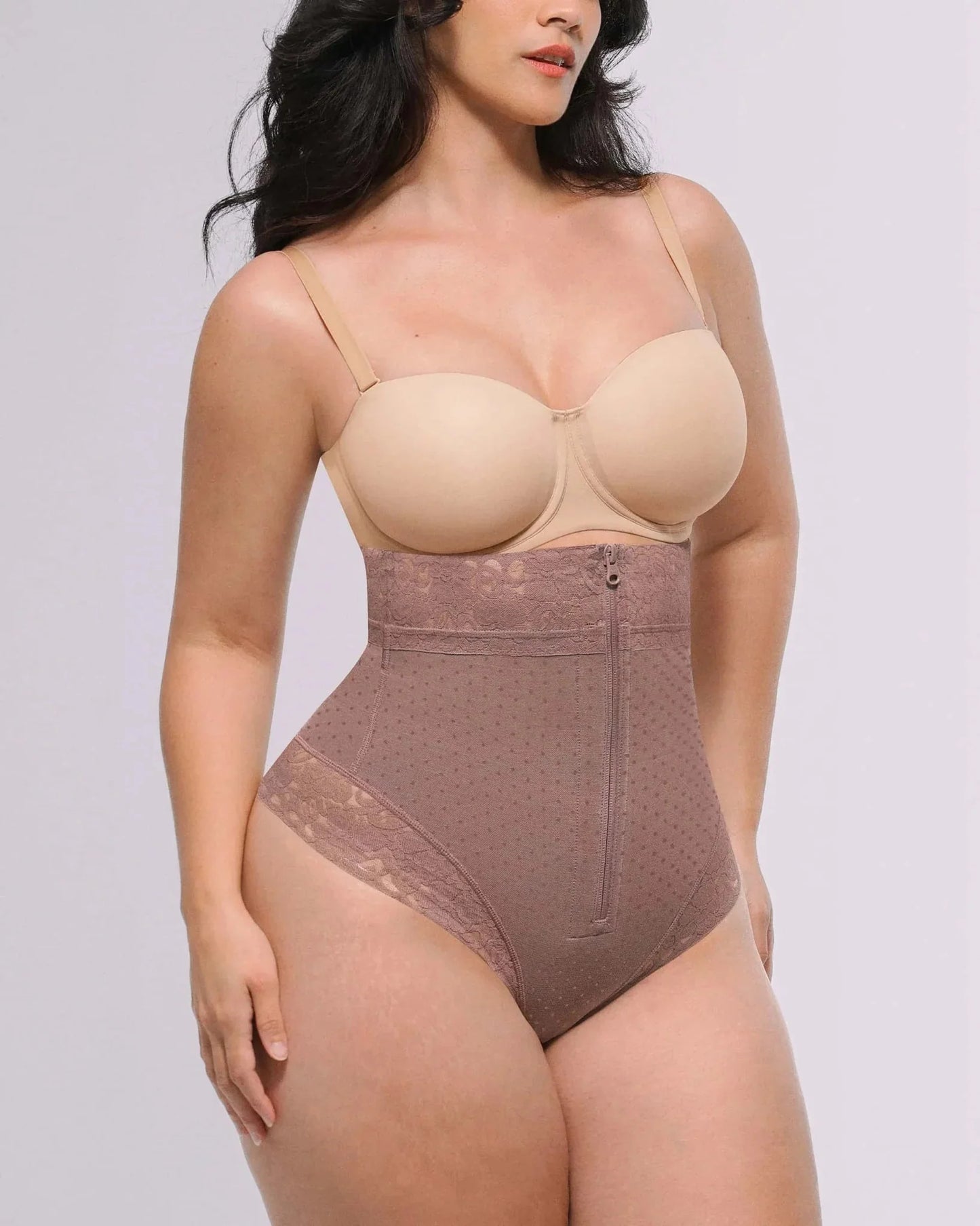 Bare Essentials™ AirSlim® High - Waisted Polka Dot Shaping Thong - Komfortfit Bra