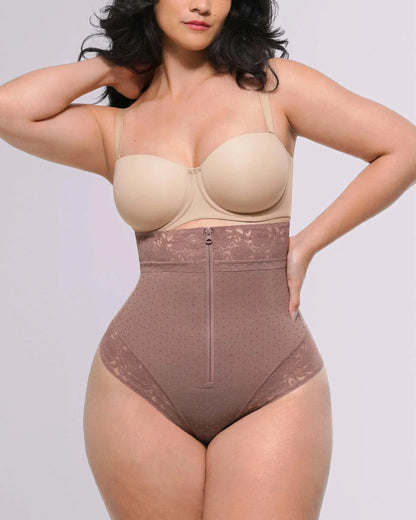 Bare Essentials™ AirSlim® High - Waisted Polka Dot Shaping Thong - Komfortfit Bra