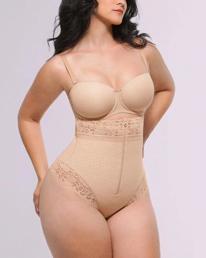 Bare Essentials™ AirSlim® High - Waisted Polka Dot Shaping Thong - Komfortfit Bra
