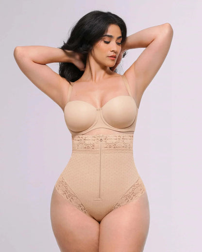 Bare Essentials™ AirSlim® High - Waisted Polka Dot Shaping Thong - Komfortfit Bra