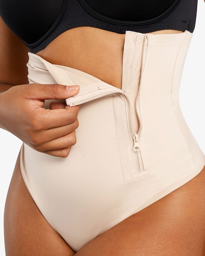 Bare Essentials™ AirSlim® Side Zip Thong - Komfortfit Bra
