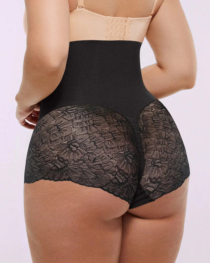 Bare Essentials™ MeshSmooth™ High - Waisted Sheer Lace Brief - Komfortfit Bra