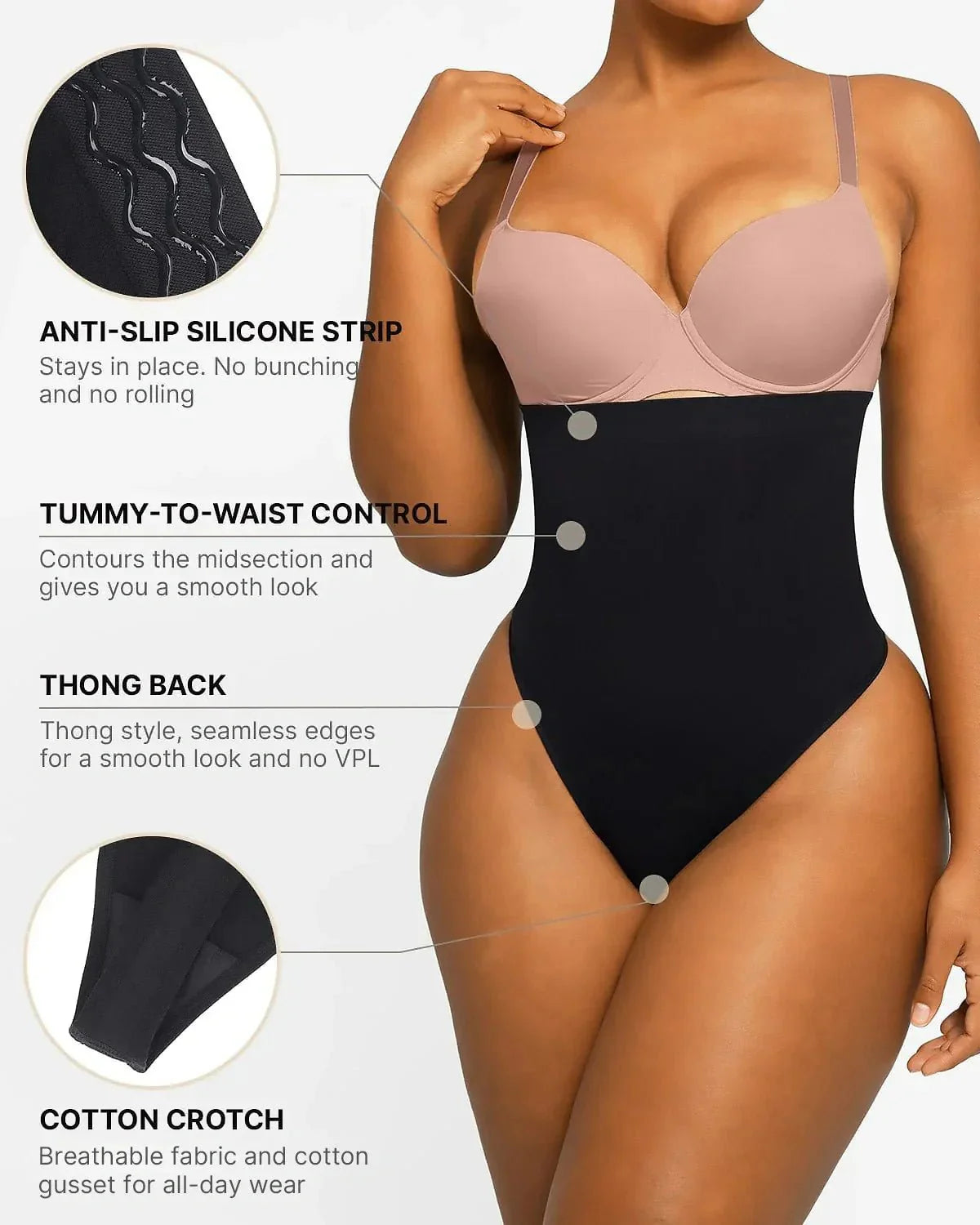 Bare Essentials™ Skin Flow™ Eco Contour Seamless Thong - Komfortfit Bra