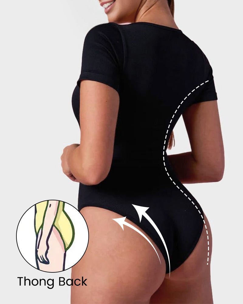 Basic Square Neck Bodysuit - Komfortfit Bra