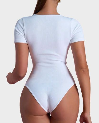 Basic Square Neck Bodysuit - Komfortfit Bra