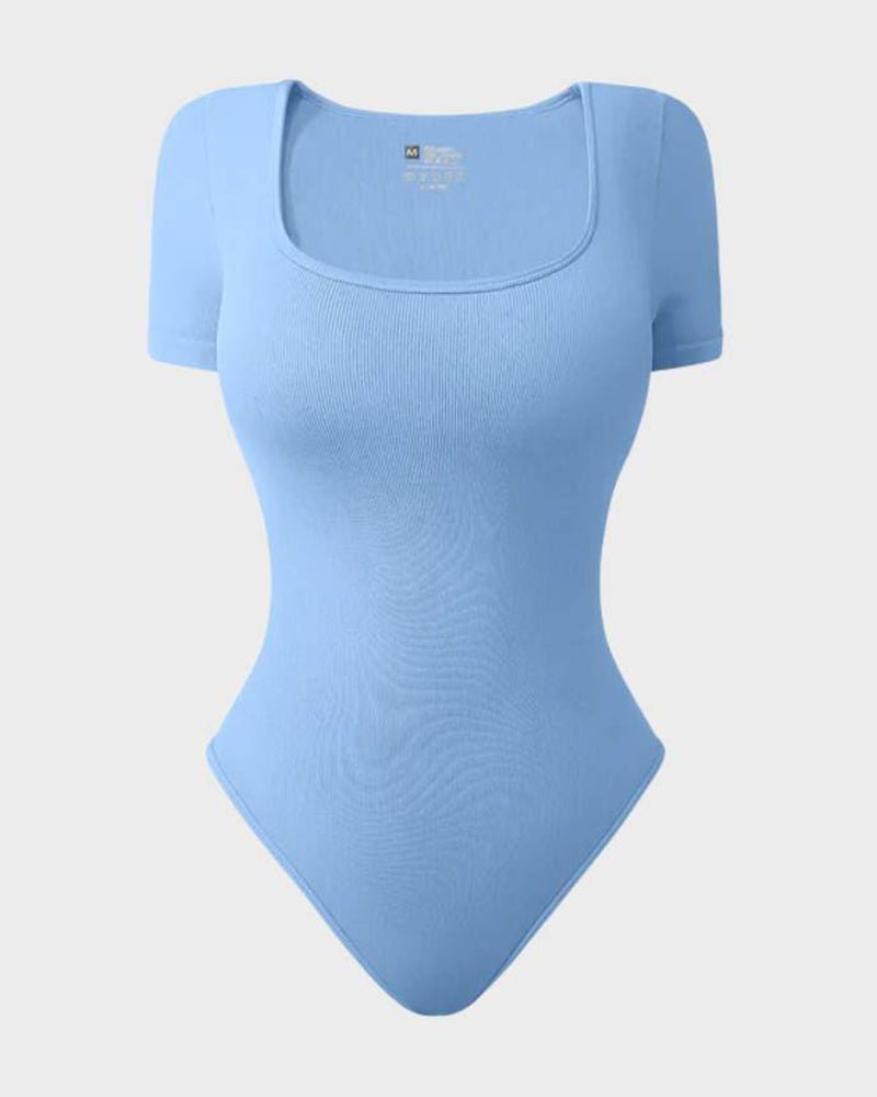 Basic Square Neck Bodysuit - Komfortfit Bra