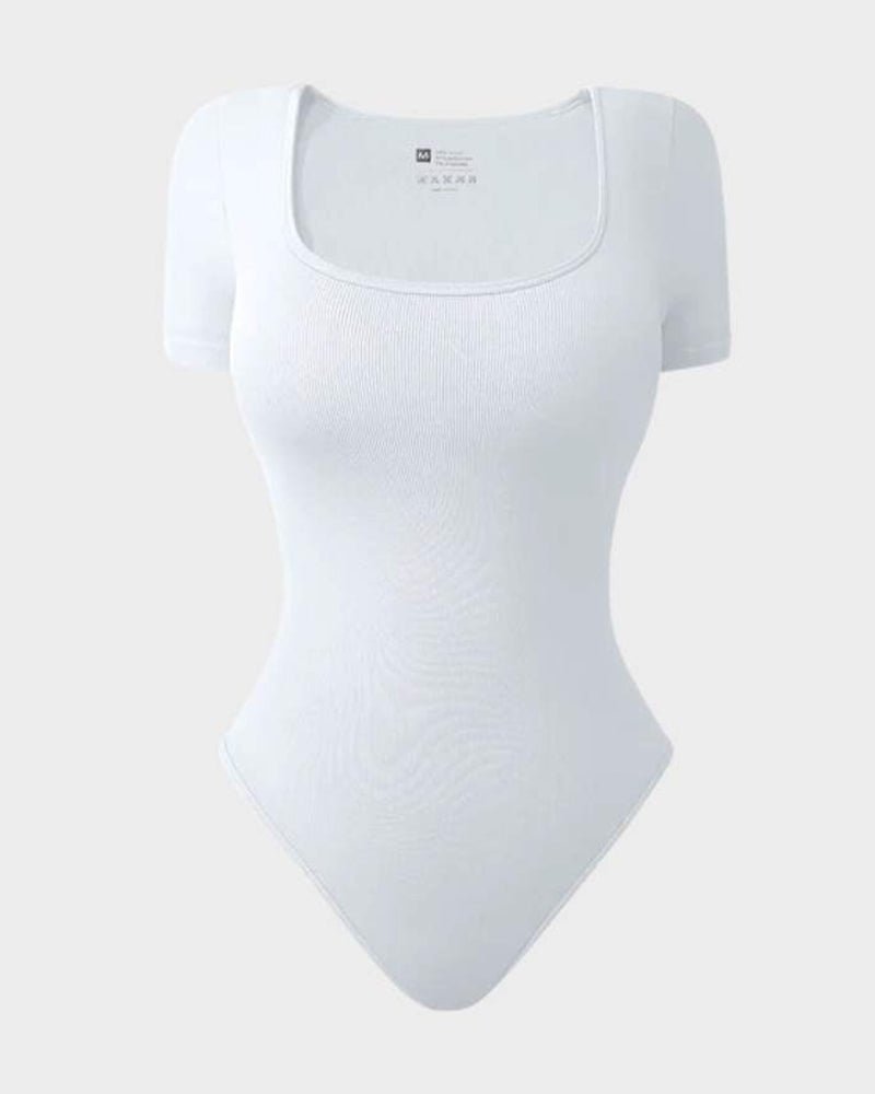 Basic Square Neck Bodysuit - Komfortfit Bra