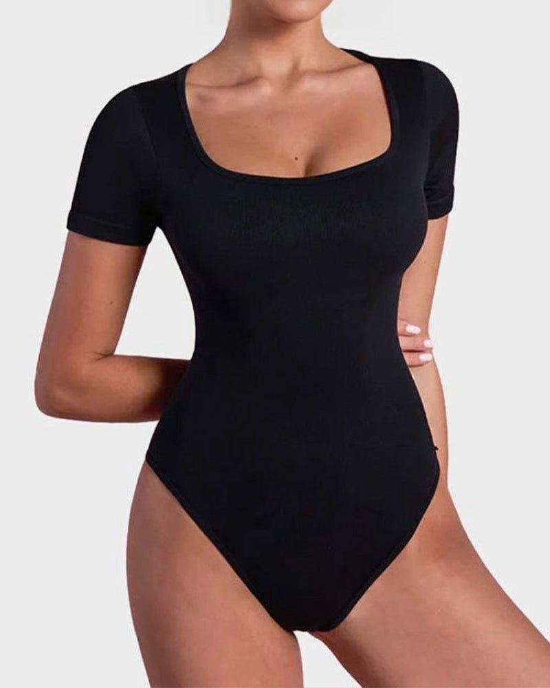 Basic Square Neck Bodysuit - Komfortfit Bra