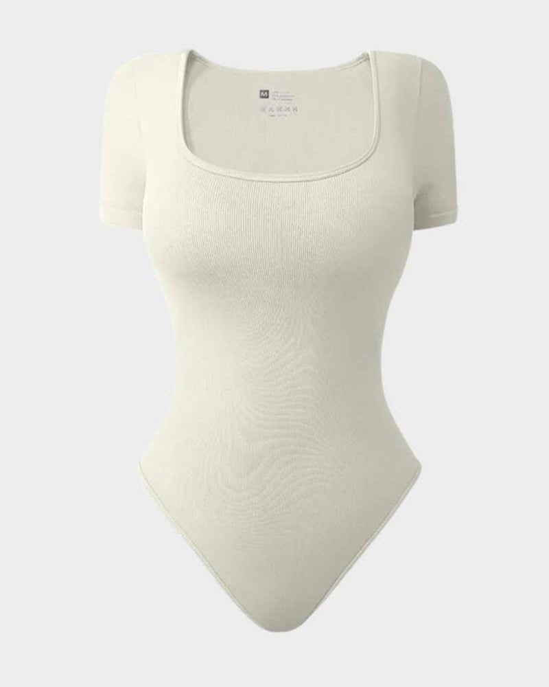 Basic Square Neck Bodysuit - Komfortfit Bra