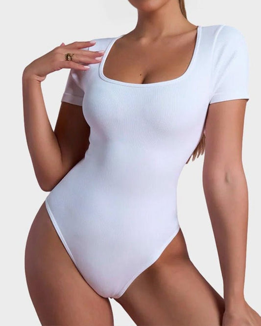 Basic Square Neck Bodysuit - Komfortfit Bra