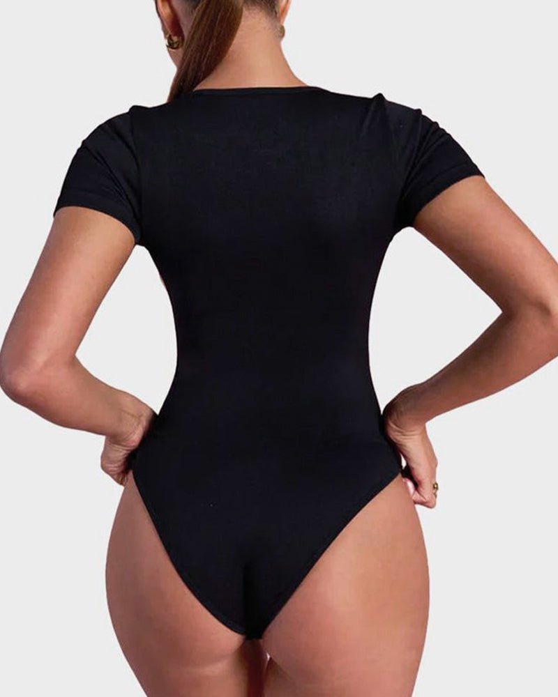 Basic Square Neck Bodysuit - Komfortfit Bra