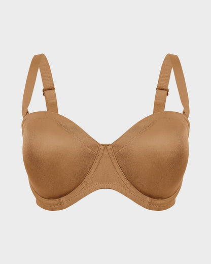 Comfort Push Up Unlined Bra with Removable Straps - Komfortfit Bra