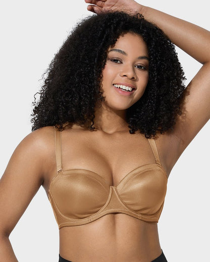 Comfort Push Up Unlined Bra with Removable Straps - Komfortfit Bra