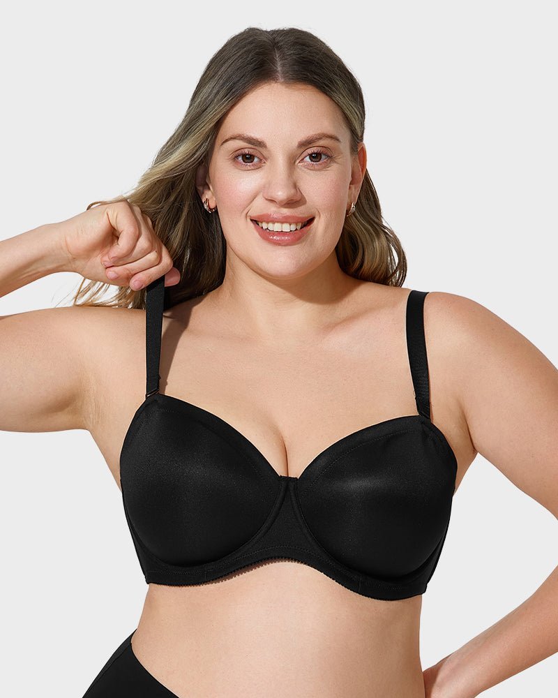 Comfort Push Up Unlined Bra with Removable Straps - Komfortfit Bra