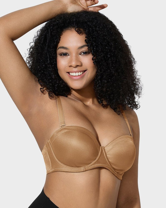 Comfort Push Up Unlined Bra with Removable Straps - Komfortfit Bra