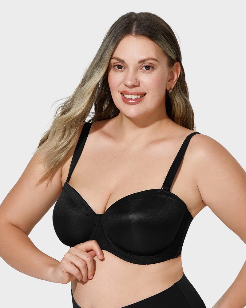 Comfort Push Up Unlined Bra with Removable Straps - Komfortfit Bra