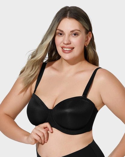Comfort Push Up Unlined Bra with Removable Straps - Komfortfit Bra