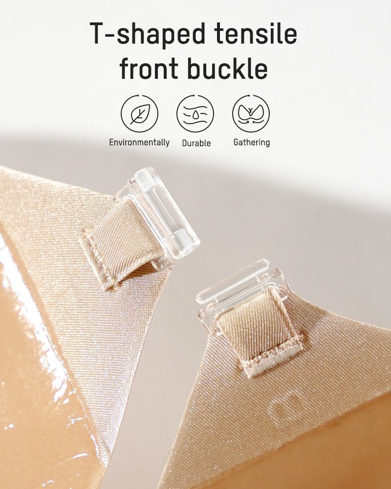 Front Closure Adhesive Invisible Push - Up Bra(2 Pairs) - Komfortfit Bra