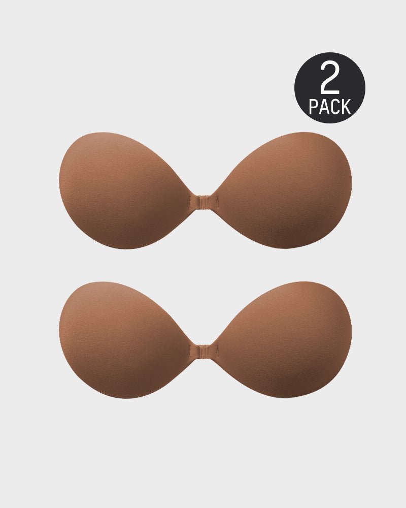 Front Closure Adhesive Invisible Push - Up Bra(2 Pairs) - Komfortfit Bra