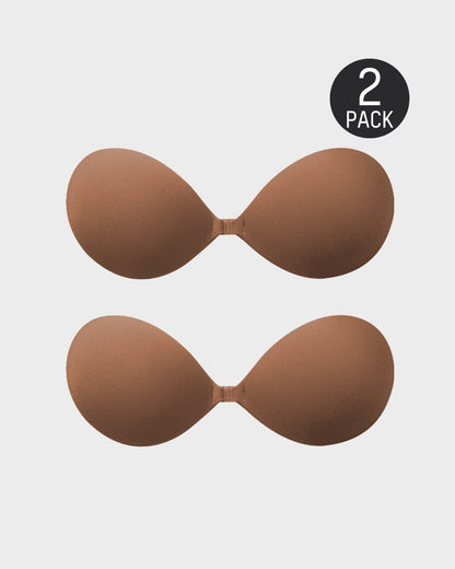 Front Closure Adhesive Invisible Push - Up Bra(2 Pairs) - Komfortfit Bra