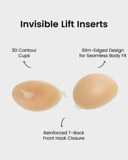 Front Closure Silicone Self - Adhesive Invisible Bra (2 Pack) - Komfortfit Bra