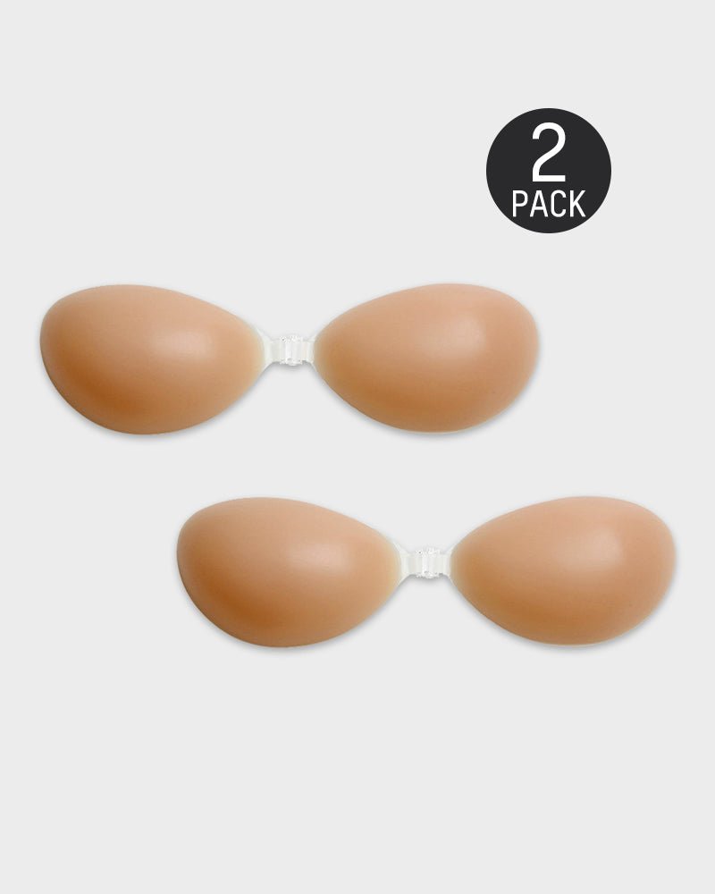 Front Closure Silicone Self - Adhesive Invisible Bra (2 Pack) - Komfortfit Bra