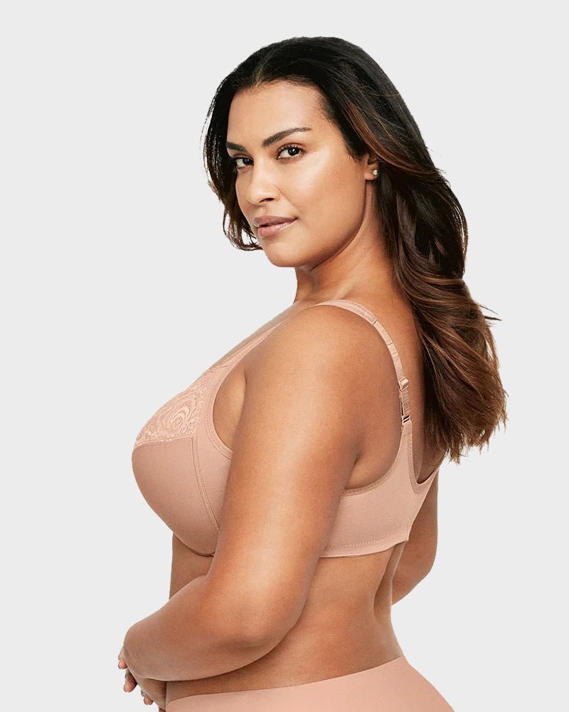 Front - Closure Underwire Print Bra - Komfortfit Bra