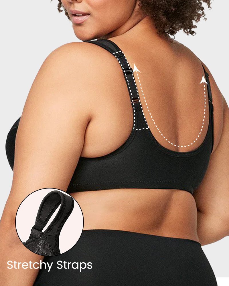 Front - Closure Underwire Print Bra - Komfortfit Bra