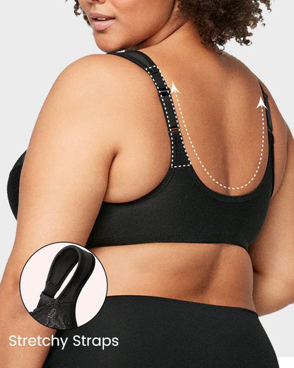 Front - Closure Underwire Print Bra - Komfortfit Bra