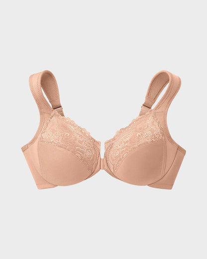 Front - Closure Underwire Print Bra - Komfortfit Bra