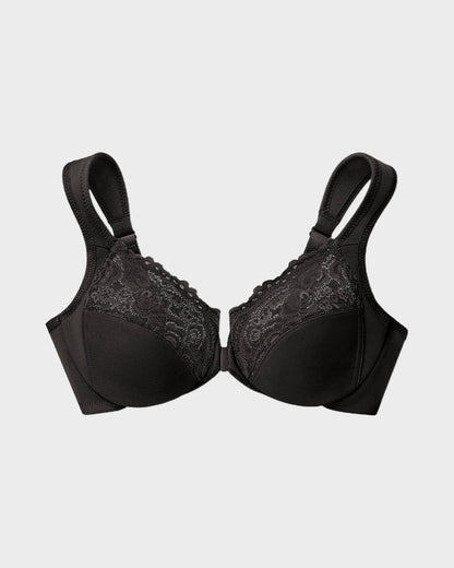 Front - Closure Underwire Print Bra - Komfortfit Bra